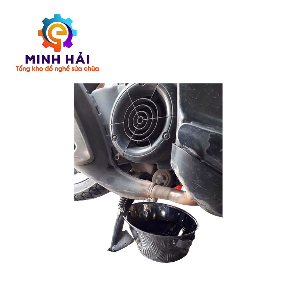 Khay Hứng Dầu Thải Xe Máy Chuyên Nghiệp, Dụng Cụ Dựng Nhớt Thải Với Dung Tích 2 Lít - Inox 430 Chống Gỉ