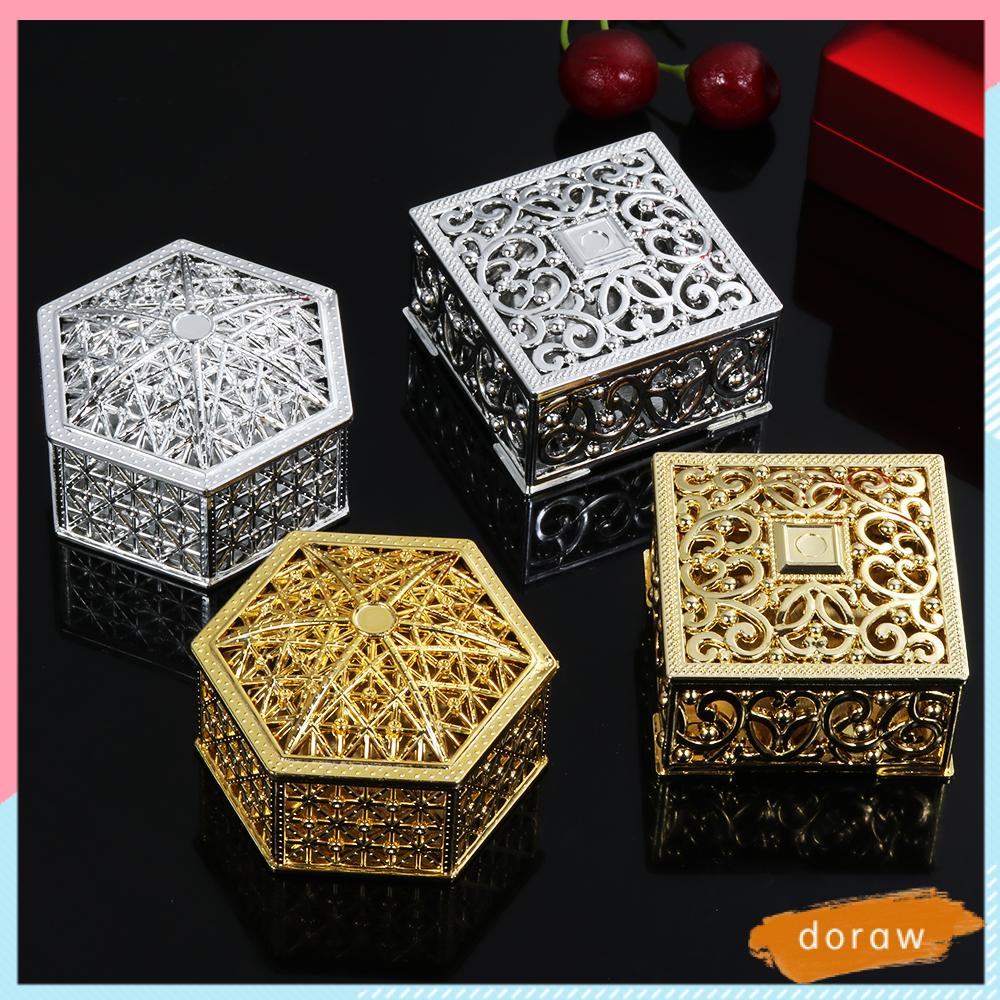 Hộp đựng quà kẹo/trang sức bằng nhựa trong suốt phong cách cổ điển