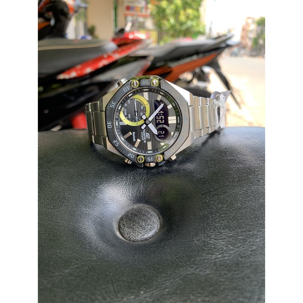 Đồng Hồ Nam Casio Dây Kim Loại Chính Hãng EDIFICE ECB-10DB-1ADF