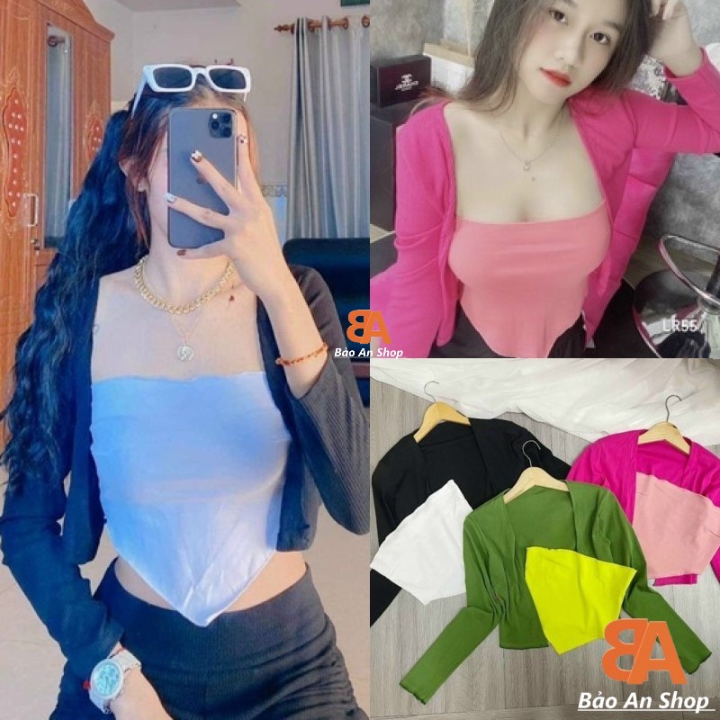 Sét áo tay dài + áo ống nhọn
