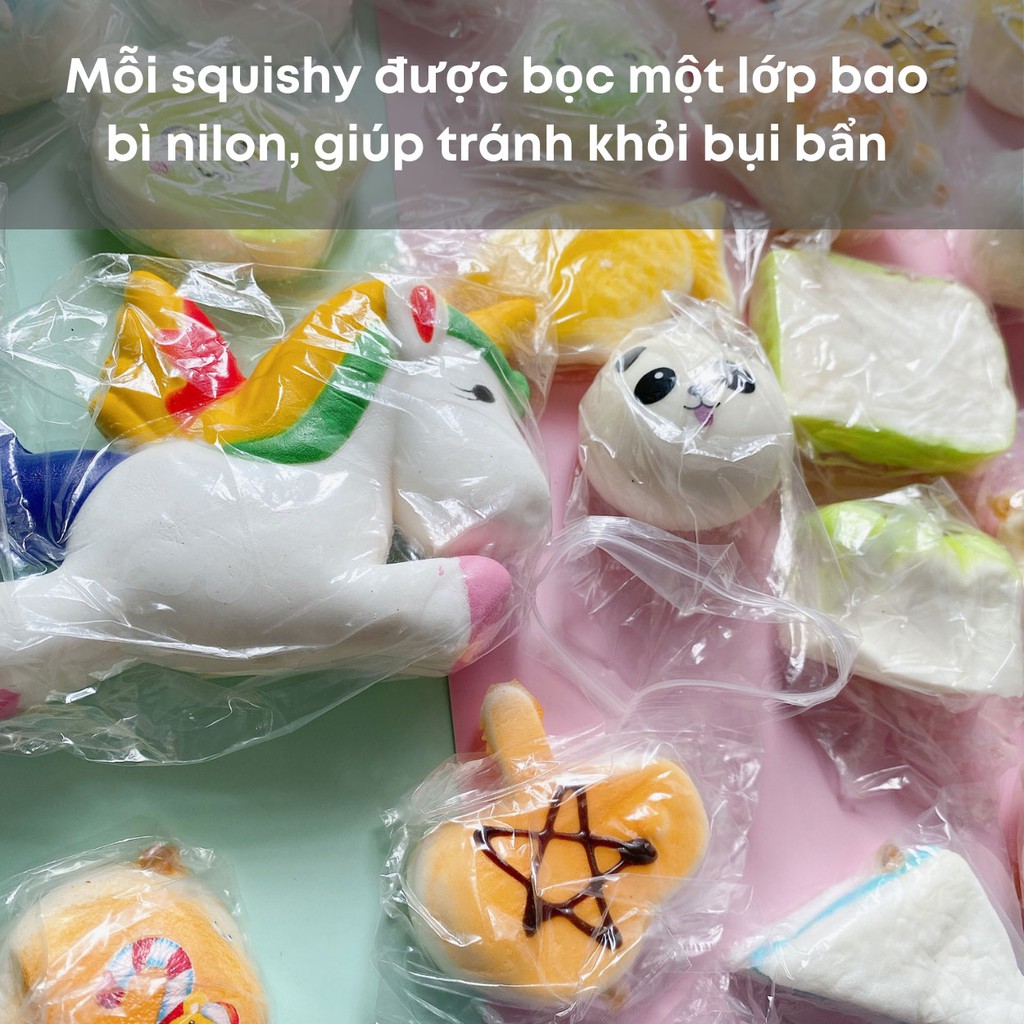 [Mã SKAMSALE8 giảm 10% đơn 200K] Đồ chơi Squishy mini ngẫu nhiên kèm móc khóa S141