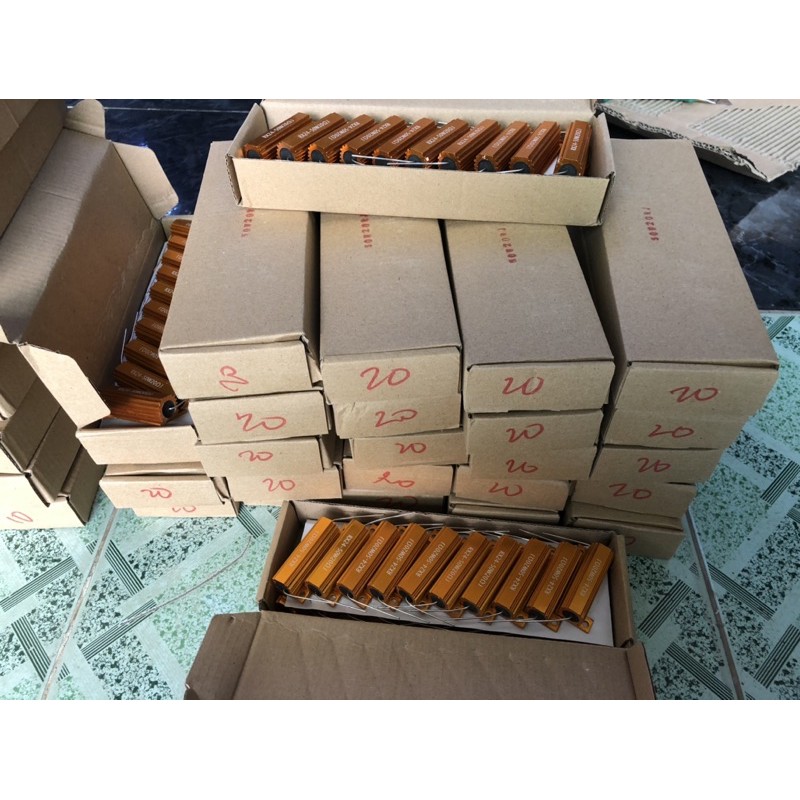 Điện trở nhôm 50w 20R chữ khắc siêu đẹp