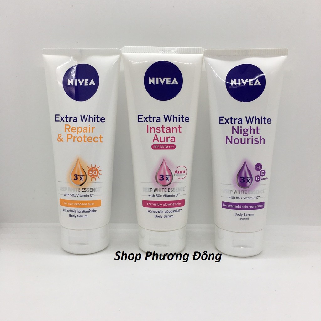 (Chính hãng) Tinh chất dưỡng thể dưỡng trắng NIVEA ngày và đêm (180ml)