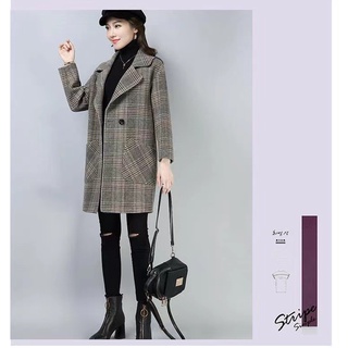 Áo khoác dạ vest mùa đông dáng dài áo dạ nữ