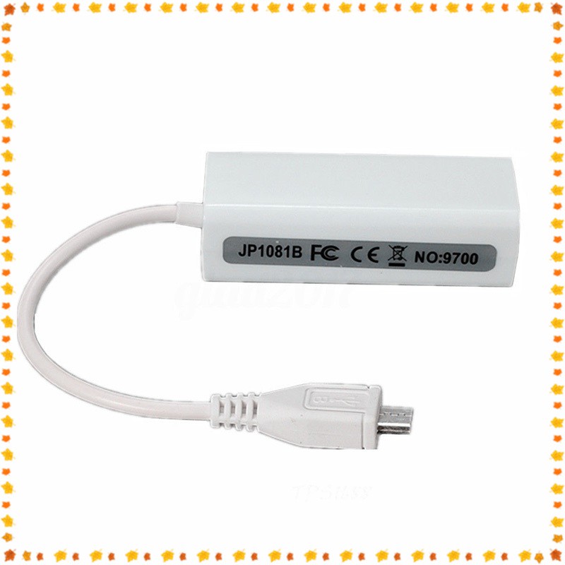 Cáp Chuyển Đổi Micro Usb 2.0 5p Sang Rj45 Networks Lan Ethernet Cho Máy Tính