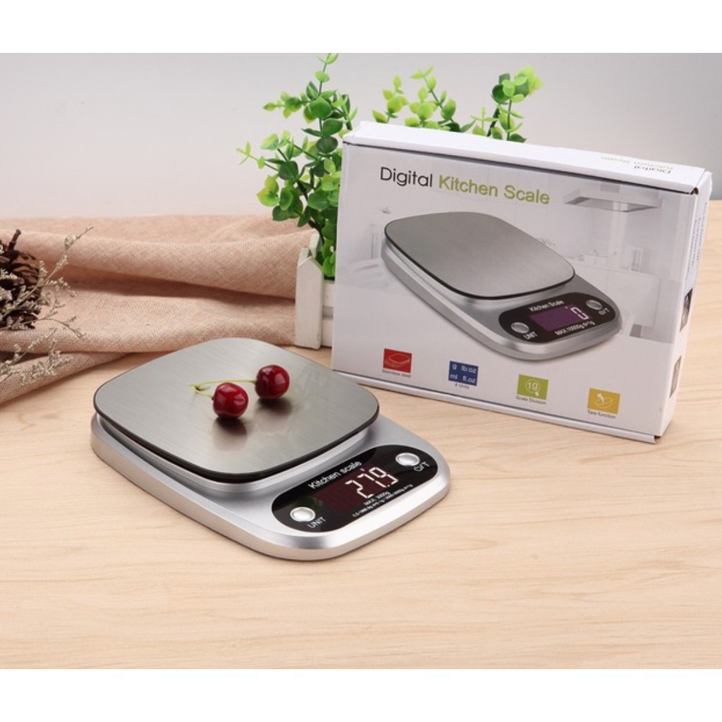 [XẢ KHO 3 NGÀY] Cân Điện Tử Nhà Bếp Kitchen Scale 1g -10kg - Độ Chính Xác Cao - Màn hinh Led Cân Điện Tử