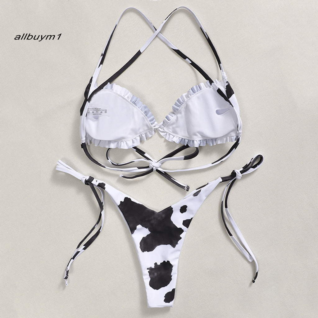 Bikini không gọng in họa tiết rằn ri quyến rũ cho nữ