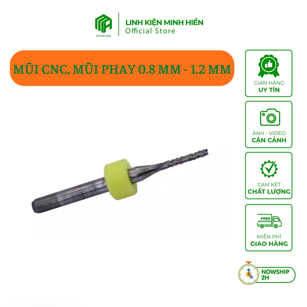 Mũi cnc, mũi phay 0.8 1.2 0.2mm