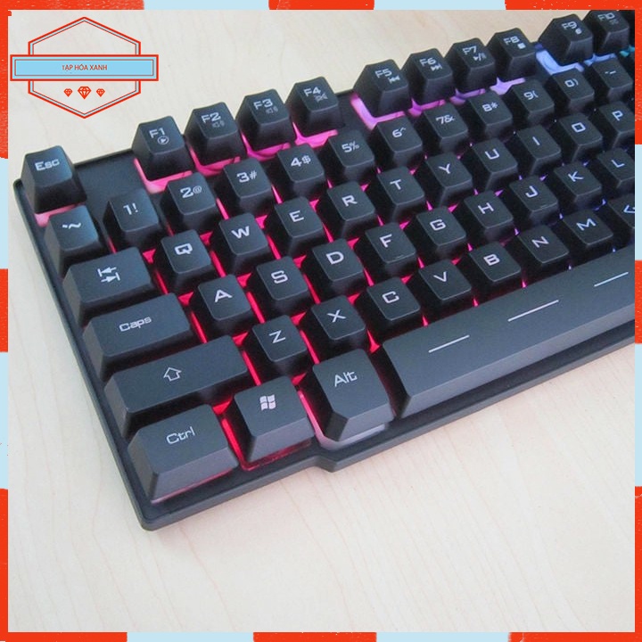 Bàn Phím Gỉa Cơ Máy Vi Tính Laptop Bosston 803 USB Gaming Có Dây Keyboard Pc Chơi Game Đèn Led RGB