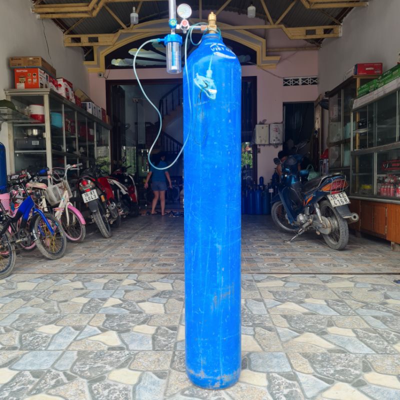 Full bộ bình oxy y tế 40Lít sử dụng ngay