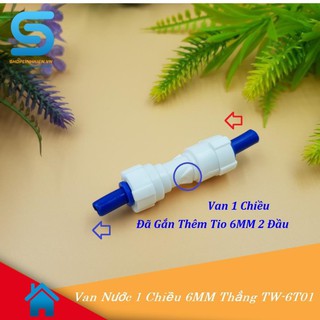 Van Nước 1 Chiều 6MM Cong Thẳng (Chế Máy Rửa Tay)