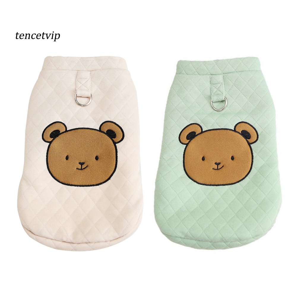 Áo KhoáC Cotton HìNh GấU Nâu Cho Thú Cưng