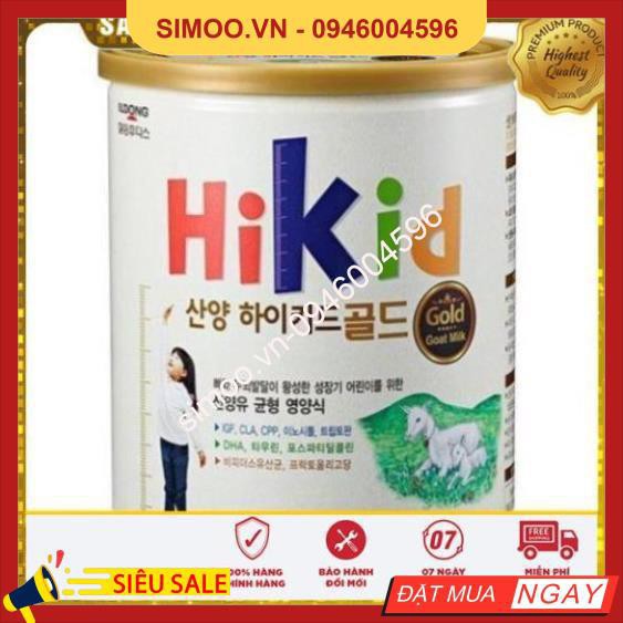 💥 ⚡ SẢN PHẨM CHÍNH HÃNG   [Tem phụ + tem chống hàng giả] Sữa Hikid dê Hàn Quốc 700g