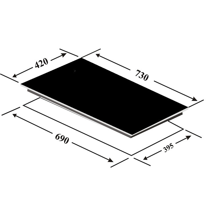 Bếp điện từ hồng ngoại đôi Kaff KF-073IC