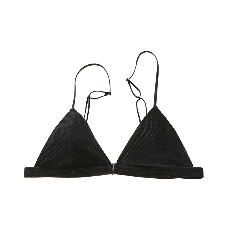 Sexy thin bra set with front buckle and no steel ring underwear | BigBuy360 - bigbuy360.vn