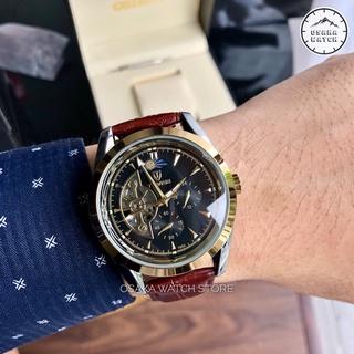 Đồng Hồ Nam Cơ Tự Động TEVISE T795A Dây Da Đen Chính Hãng