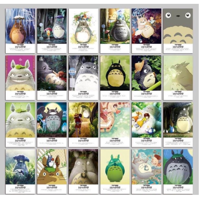 Hộp 36 Post Card Hình Totoro (9.3 x 14.3cm) - Mẫu 1