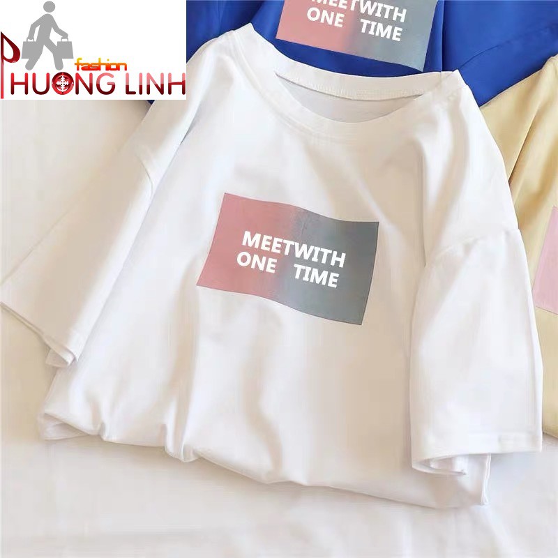 [Có video] Áo thun nam nữ MEETWITH ON TIME form rộng tay lỡ - Thời Trang Phương Ling - Bảo hành 7 ngày - 18062020633 | BigBuy360 - bigbuy360.vn