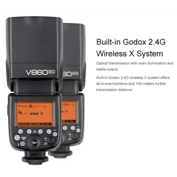Đèn Flash Godox V860II Cho Máy Ảnh Canon HL Lighting
