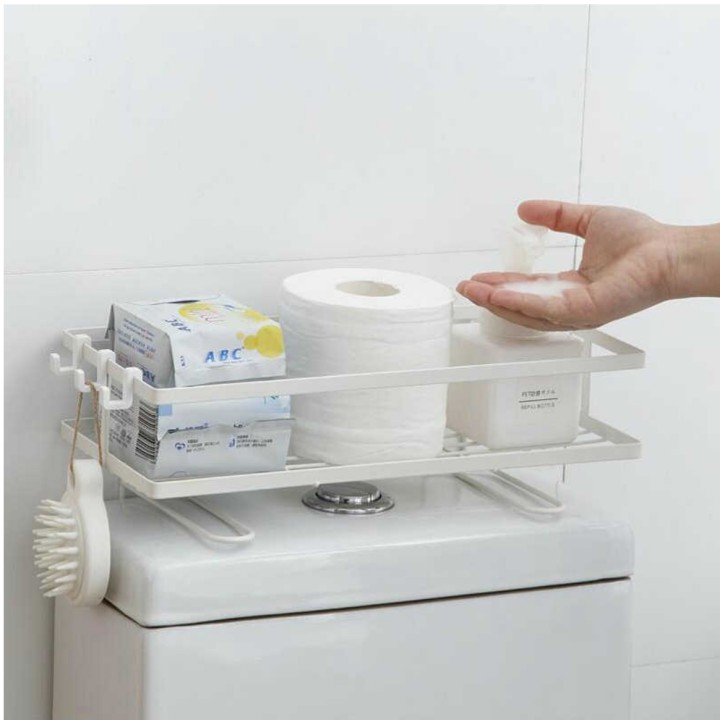 Giá đựng để gọn đồ nhà tắm chống nước có móc treo tiện lợi Bathrooms Store Artifacts