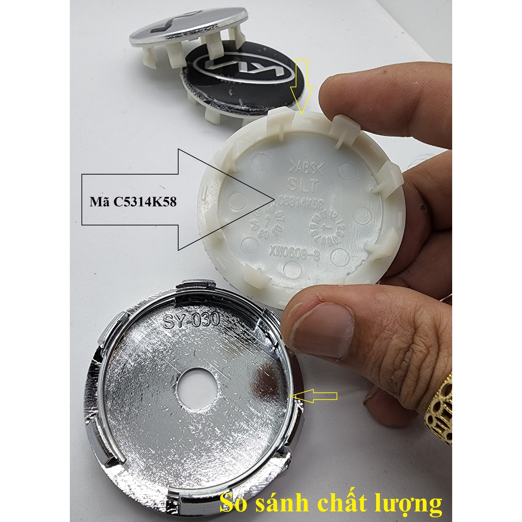 Chụp lazang KIA 58mm