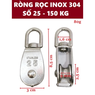 Ròng rọc INOX 304 số 25