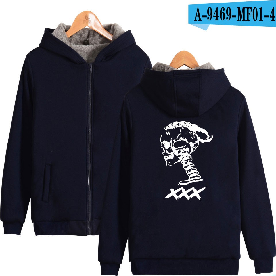 Áo Hoodie Phối Khóa Kéo Phong Cách Châu Âu Cá Tính