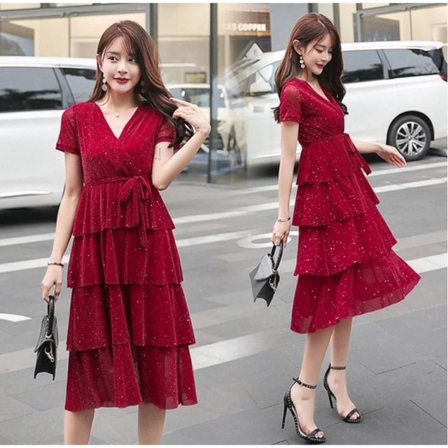 Váy kim sa lấp lánh bling bling