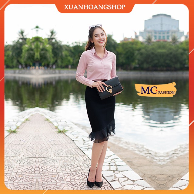 Chân Váy Công Sở Mc Fashion Nữ, Đuôi Cá, Dáng Dài, Ôm, Lưng Cao, Màu Đen, Chất Vải Đẹp, Không Có Túi, Cv0331 | BigBuy360 - bigbuy360.vn