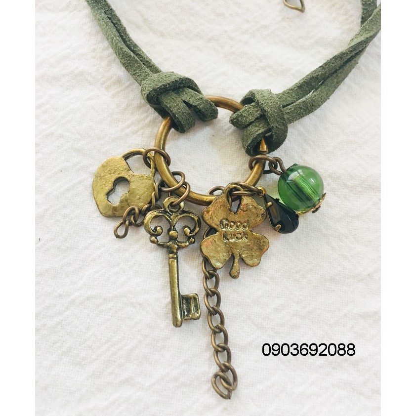 [HCM] Lắc chân cỏ 4 lá vintage