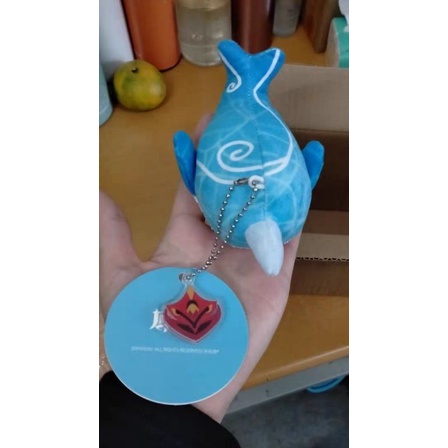 [có sẵn] móc nhồi bông cá voi childe 10cm chính hãng genshin impact official