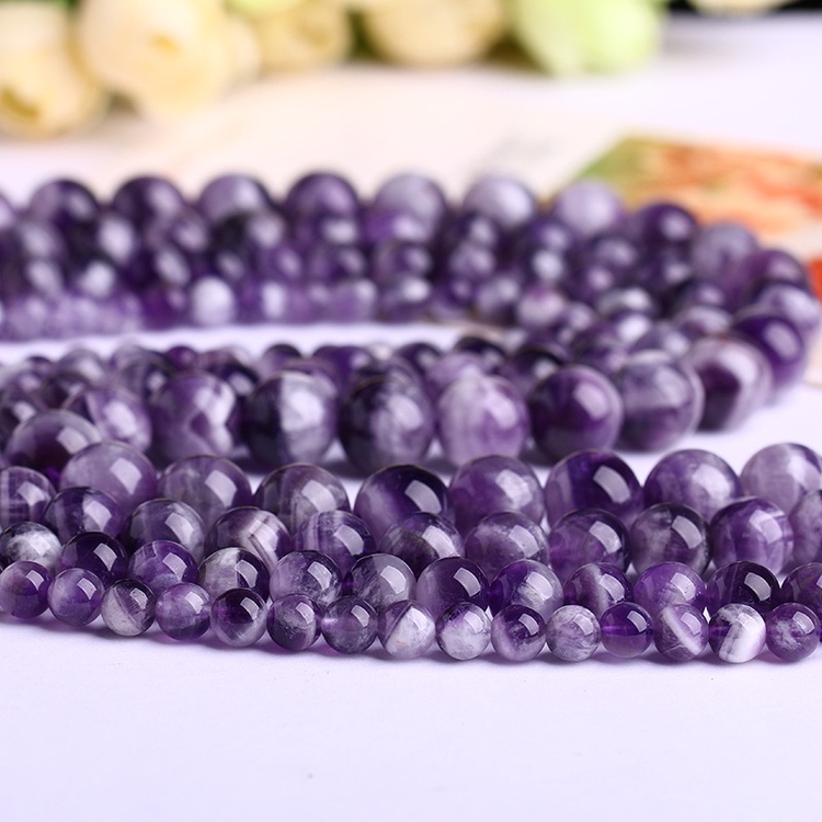 Chuỗi Hạt Pha Lê Tròn Tự Nhiên Dùng Làm Trang Sức Thủ Công