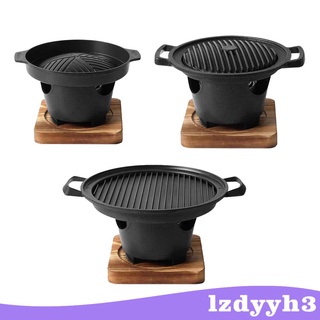 Với đế bằng gỗ để bàn đốt cồn ghế đơn nhà thịt nướng tấm nướng dụng cụ thịt nướng