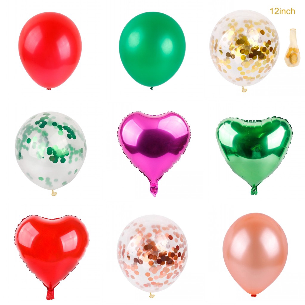 Set 18 bong bóng màu sắc trang trí tiệc tùng 12&quot;