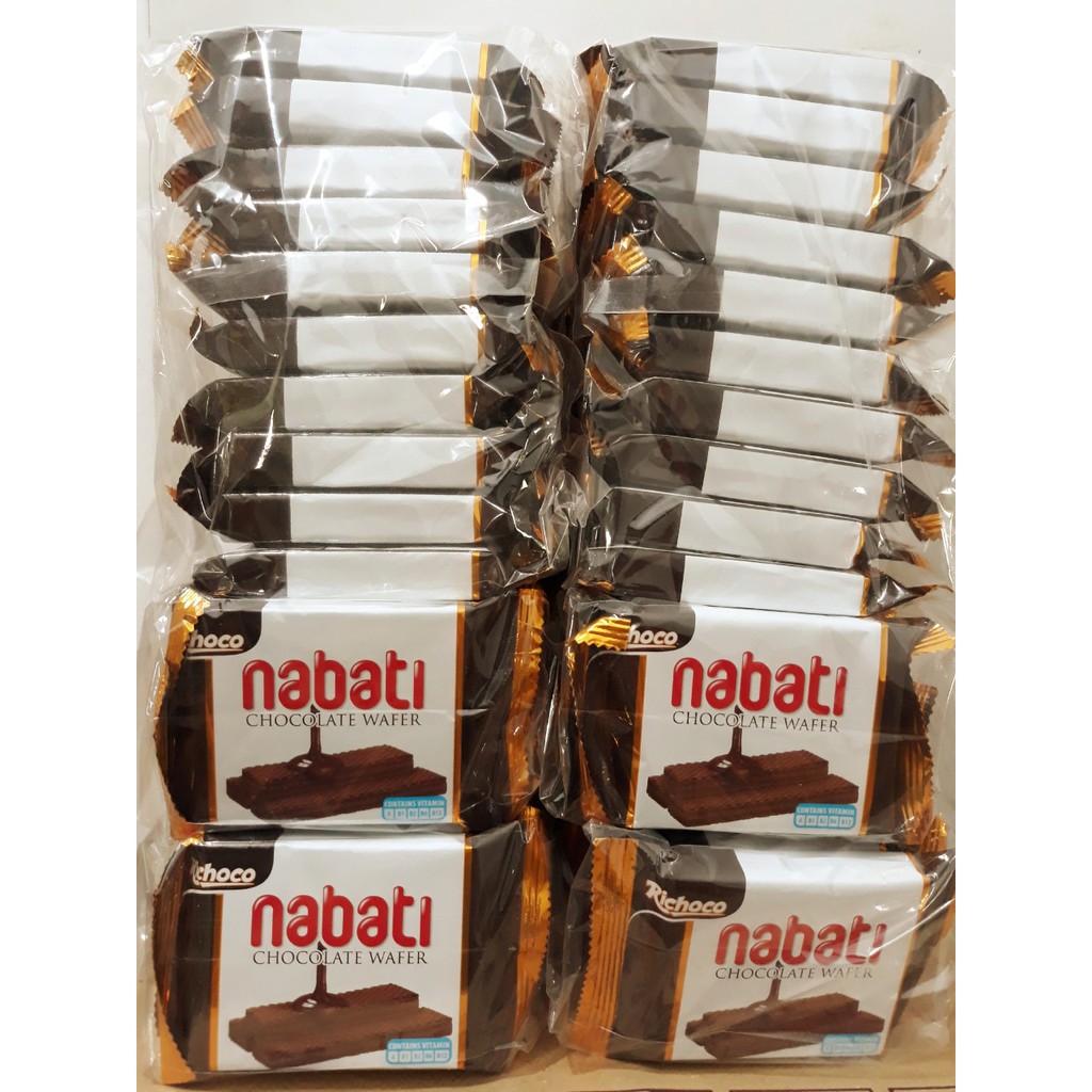 Thùng 12 Bịch 120 Cái 20g Bánh Xốp Nabati Socola | WebRaoVat - webraovat.net.vn