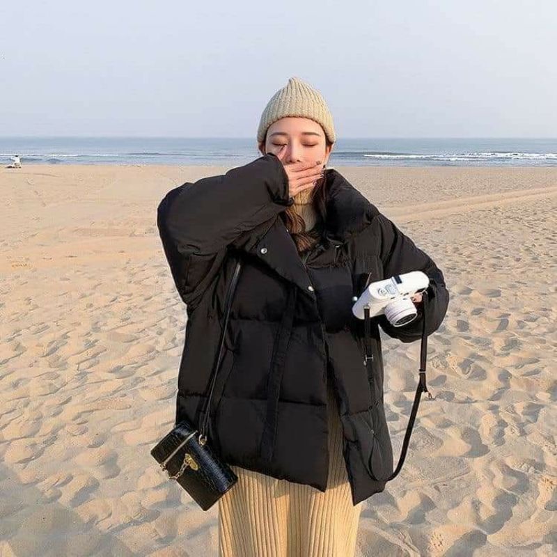 Áo phao béo ngắn