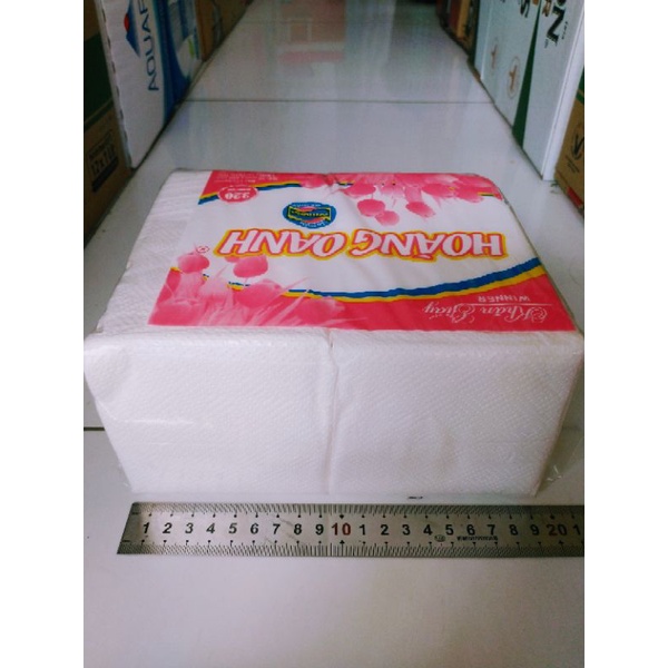 Khăn Giấy, Giấy Ăn - Hoàng Oanh Gói/450 Tờ Đôi