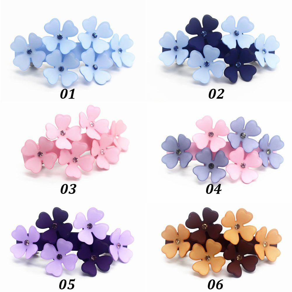 Kẹp Tóc Hình Hoa Bằng Nhựa Resin