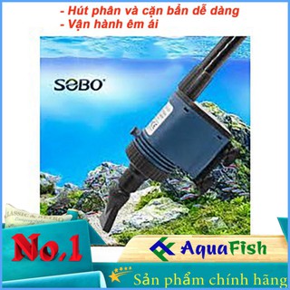 Máy hút phân cá chạy điện sobo bo-028 cho bể cá cảnh