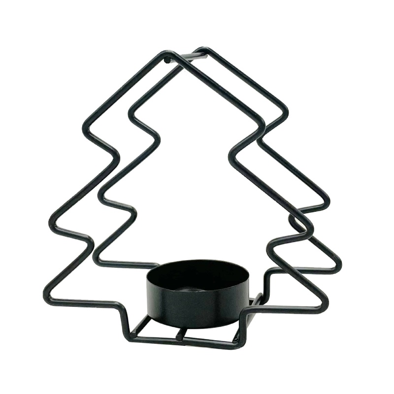 Giá Đỡ Đèn Cầy Hình Cây Thông Noel Bằng Sắt Rèn Luyện Trang Trí Nhà Cửa / Sự Kiện