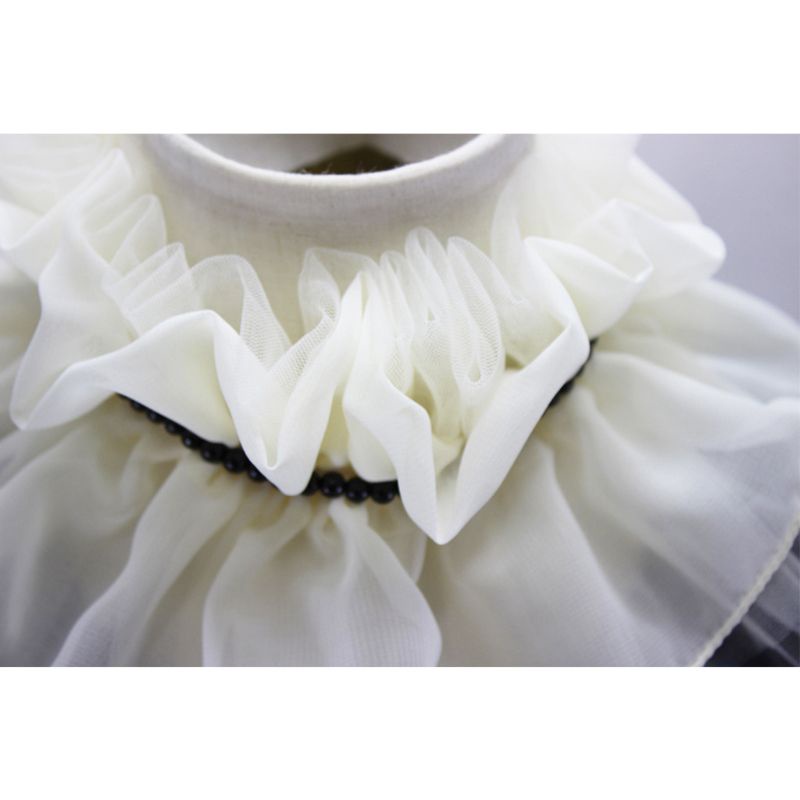 Cổ Áo Rời Chiffon Đính Ngọc Trai Giả Thời Trang Cho Búp Bê YOUYO