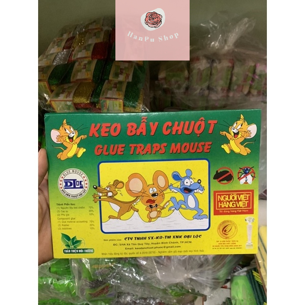 (Siêu Dính, Có Mồi) Combo 10 Miếng Keo Dính Chuột Siêu Dính Đại Lộc Lớn, Miếng Keo Bẫy Chuột Diệt Chuột, Ruồi Và Côntrùng