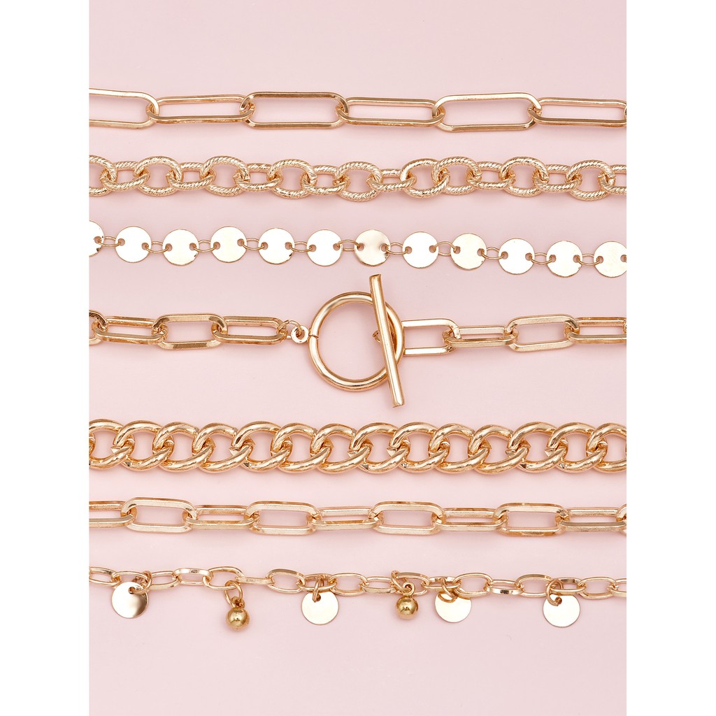 [Mã FACBHOT55 giảm 10K đơn bất kì] Set 7 Vòng Tay Thiết Kế Kiểu Hình Học Độc Đáo Thời Trang | BigBuy360 - bigbuy360.vn