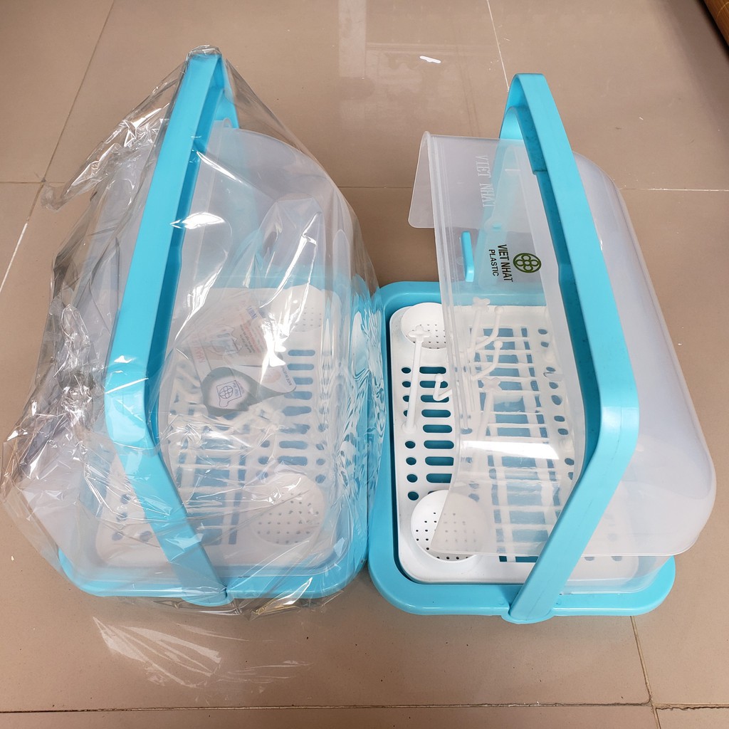 Úp Bình Sữa Cao Cấp Việt Nhật có nắp Đậy Thông Thoáng