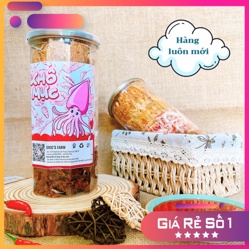 Khô mực mix 3 vị Eric's Food 300g  ăn vặt giá rẻ