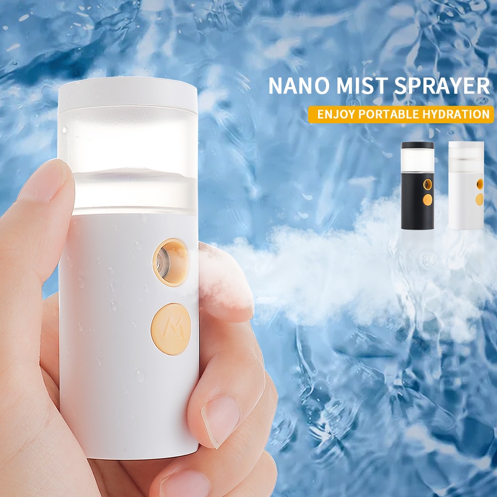 Máy phun sương nano FOREVERLILY mini cấp ẩm cho da mặt sạc lại bằng cổng usb tiện lợi