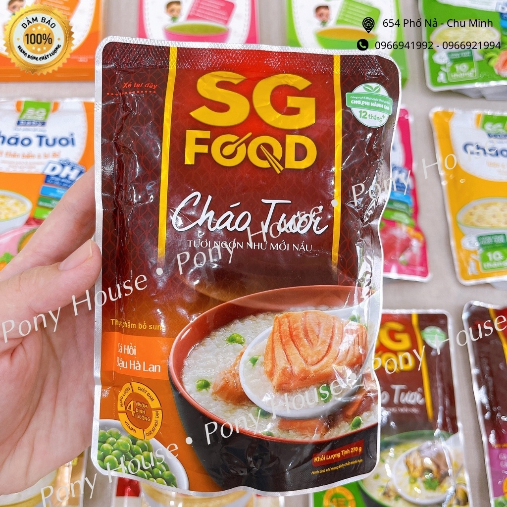 Cháo Tươi Sài Gòn Food - háo Tươi cho bé Trên 1 Tuổi An Toàn Đầy Đủ Dinh Dưỡng 270g date 2022