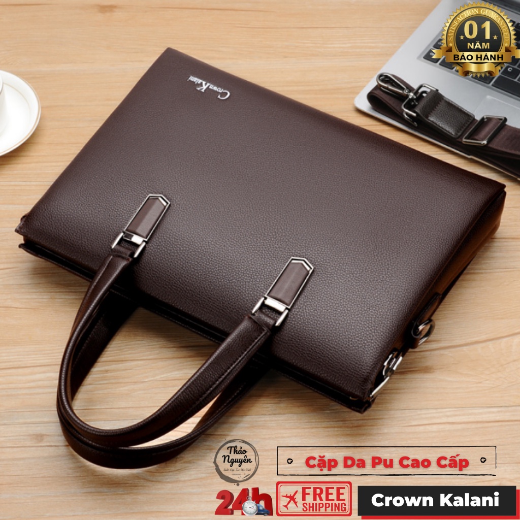 Cặp da công sở -Cặp xách công sở-Cặp giáo viên-Cặp Lap top Chính Hãng Crown Kalani  801- Free Ship(Bảo hành 1 năm) | BigBuy360 - bigbuy360.vn