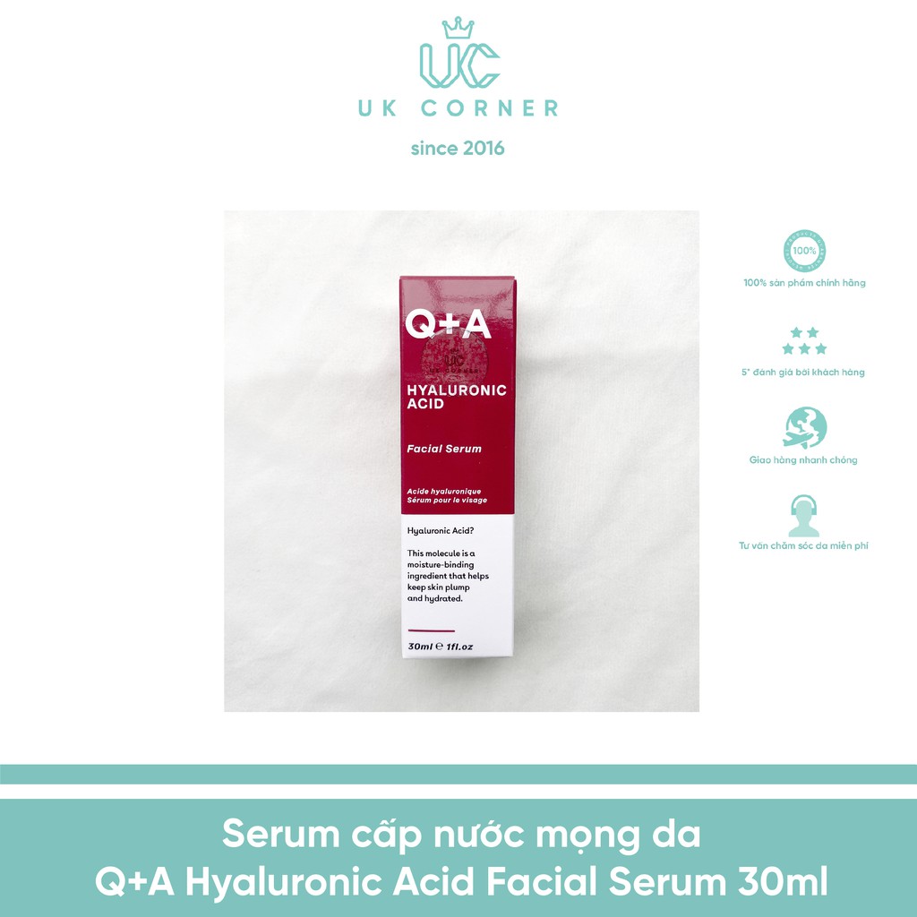 Serum cấp nước mọng da Q+A Hyaluronic Acid Facial Serum