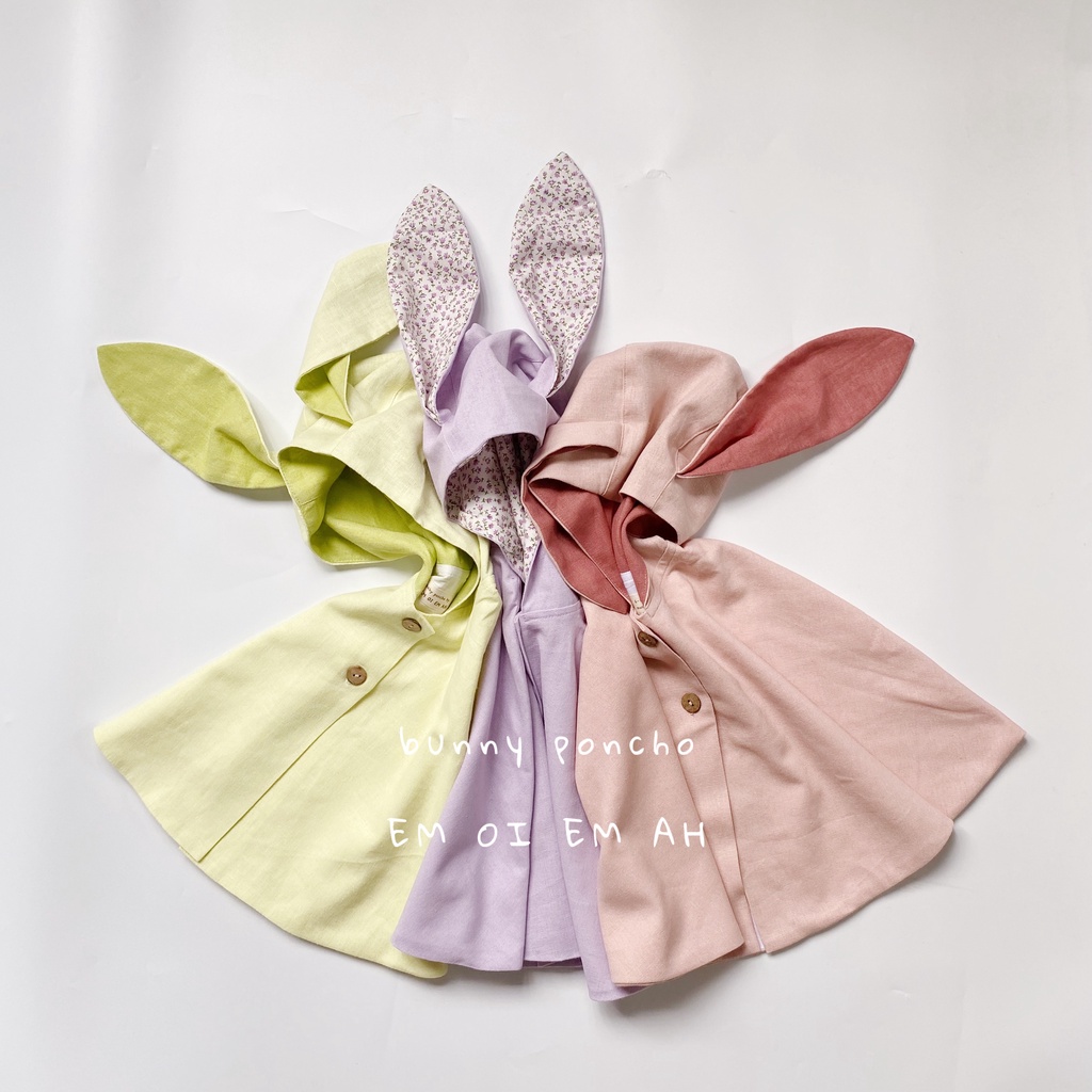 Áo choàng Poncho cho bé - BUNNY (mẫu tai thỏ)